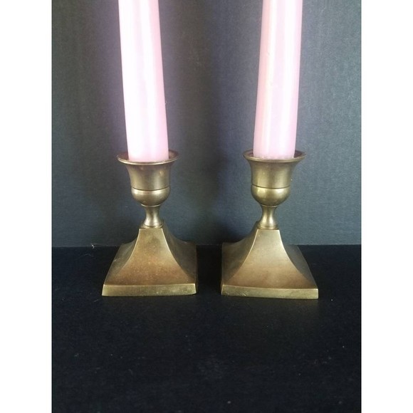 Brass Candlestick Holders - Picture 3 of 10